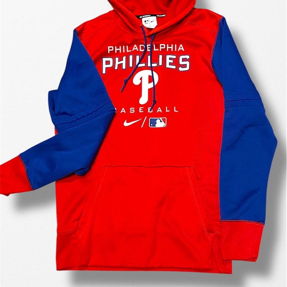Nike Red and Blue Hoodie